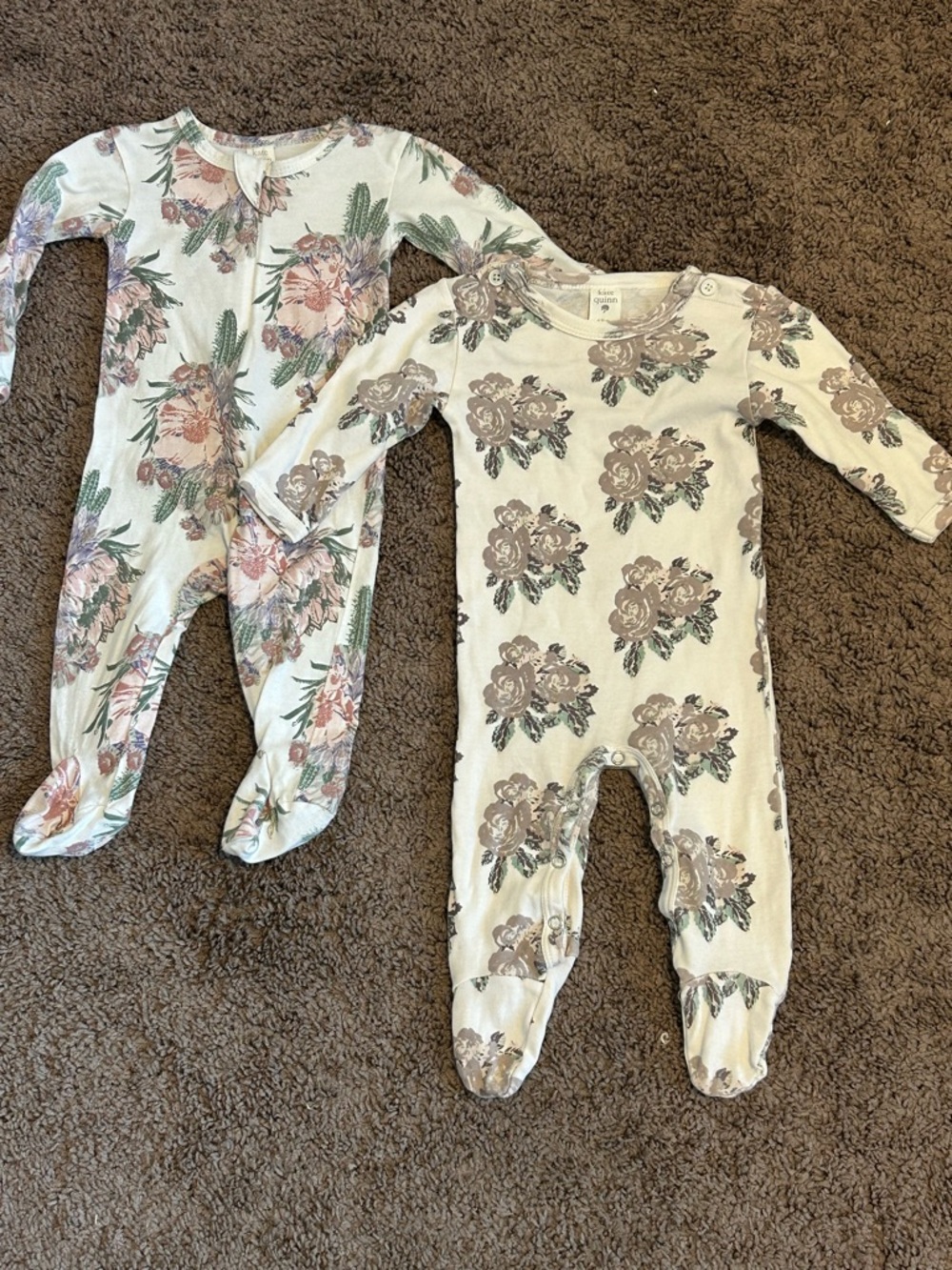 2 6-9M Kate Quinn Organic Cotton Footies